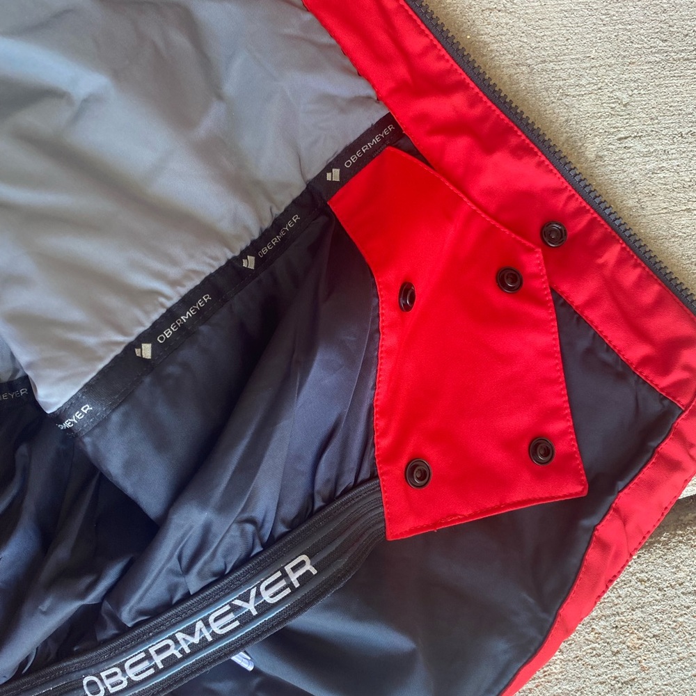 Obermeyer Foundation Snow Insulated Red/Black Skiing-Jacket Men’s Large NWOT - Picture 13 of 16
